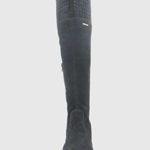 Bota Cuero Negro V&iacute;a Franca Art. 5916022preto
