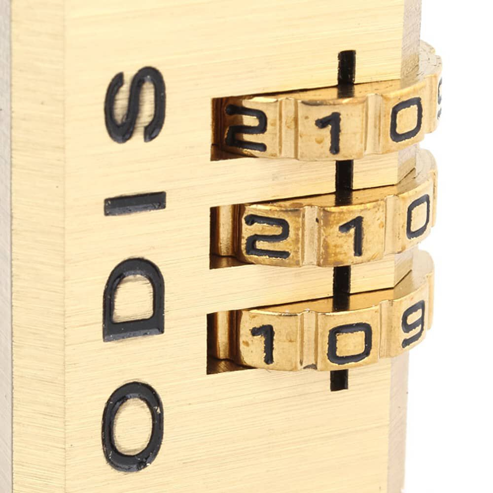 Candado Con Clave Odis 21mm 3 Diales Maleta Casillero image number 3.0