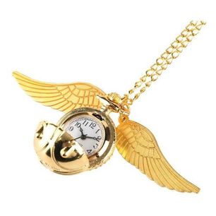Reloj De Bolsillo Harry Potter Snitch Dorada Golden