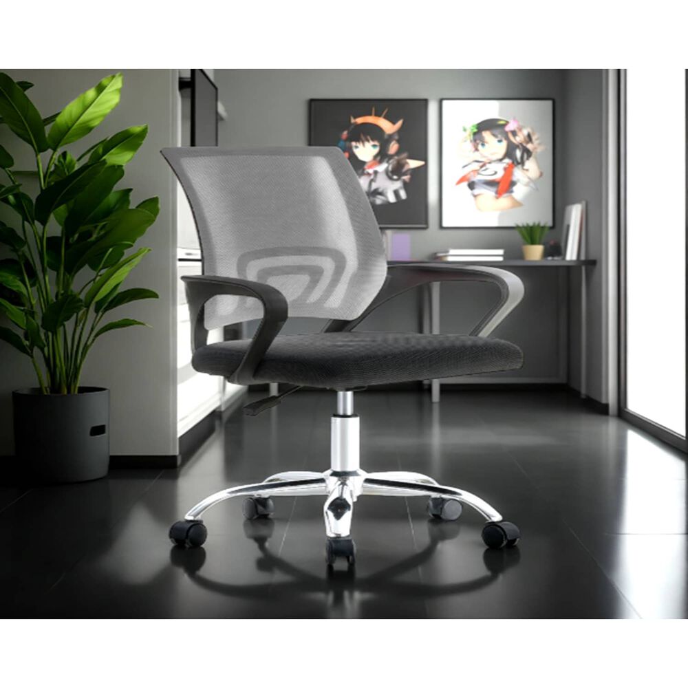 Silla De Oficina Ejecutiva Nueva York Ergonomica Respaldo Malla Gris Bm-520mg Arthome image number 2.0