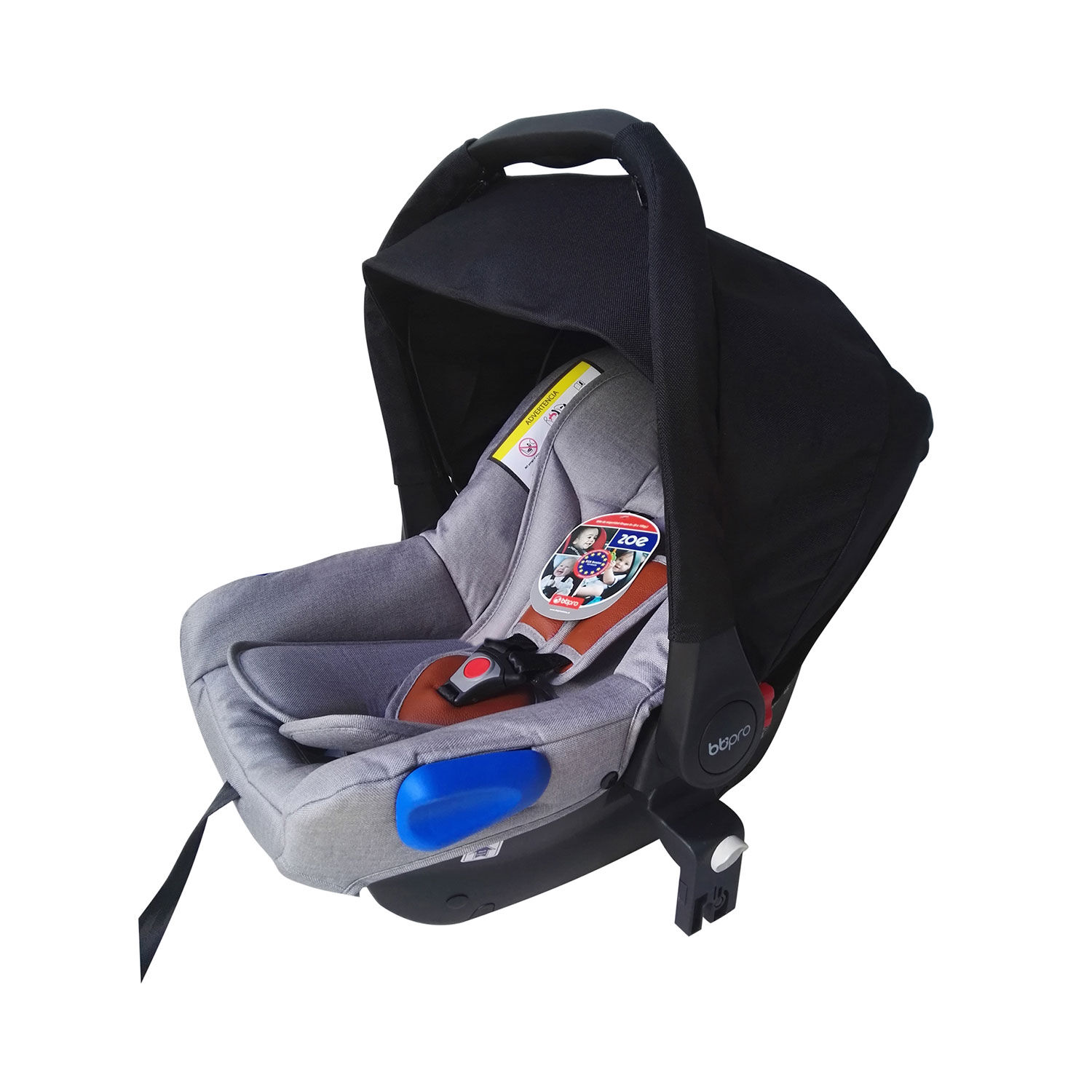 Silla De Auto Zoe Gris Plata - Negro image number 1.0