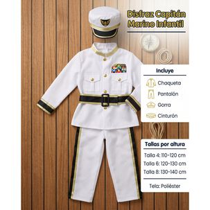 Disfraz Capit&aacute;n Marino Infantil