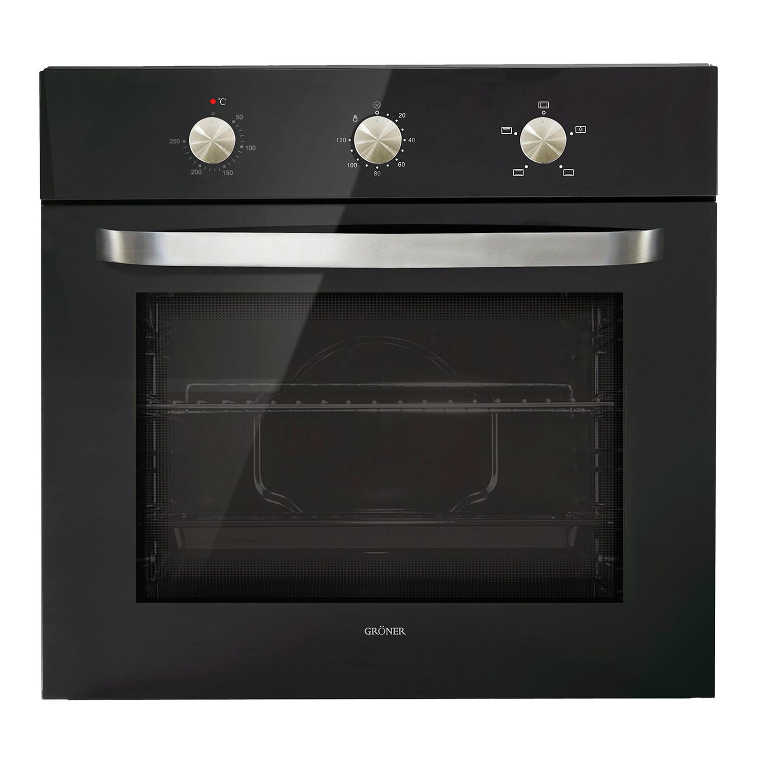 Horno El&eacute;ctrico Empotrable Gr&ouml;ner Black 4f 56l image number 1.0