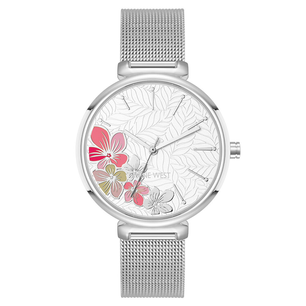 Reloj Nine West Nw/3001flsv Plateado image number 0.0