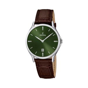 Reloj F16745/6 Festina Verde Hombre Correa Clasico