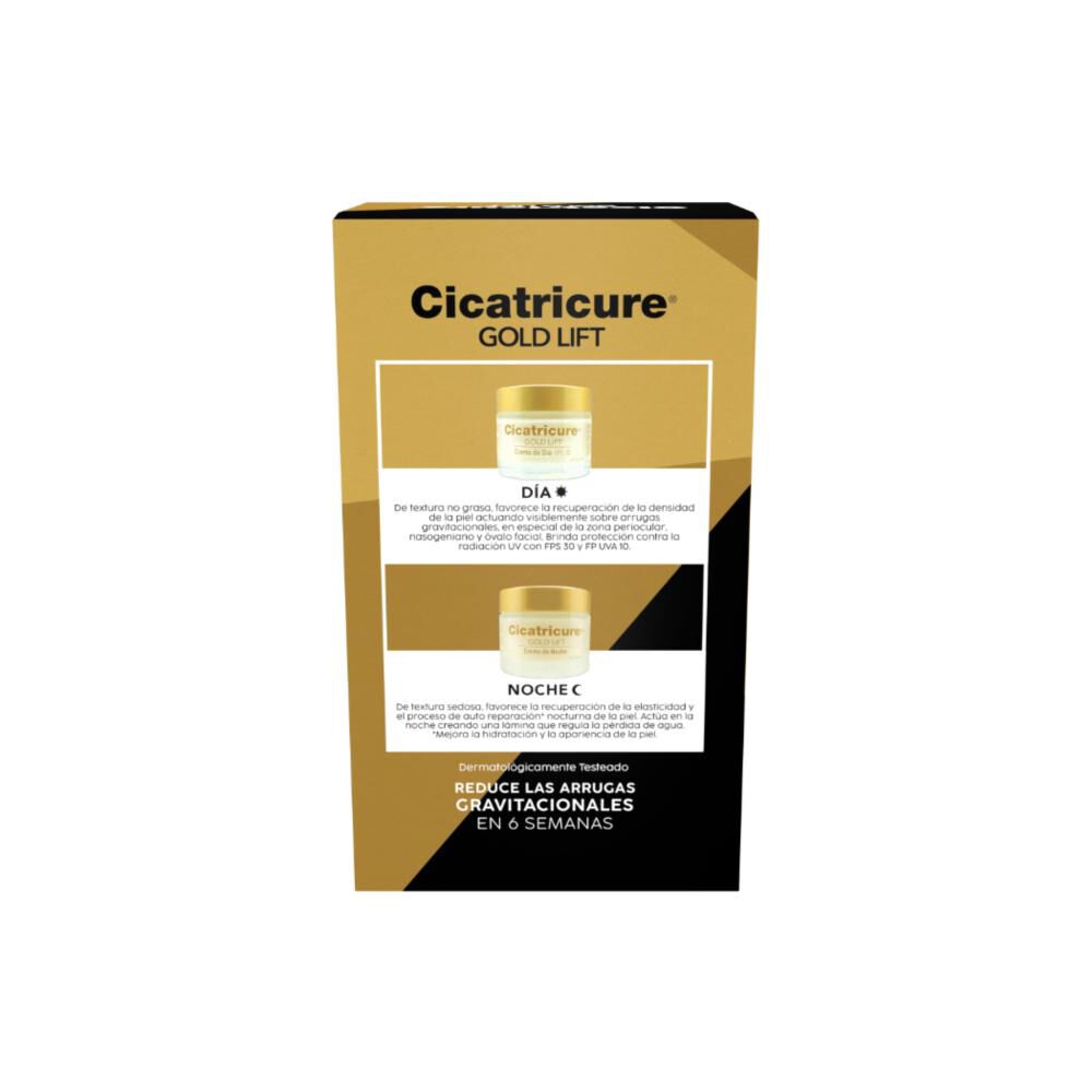 Pack Cicatricure Gold Lift Crema D&iacute;a 50 Gr + Gold Lift Crema Noche 50 Gr image number 3.0