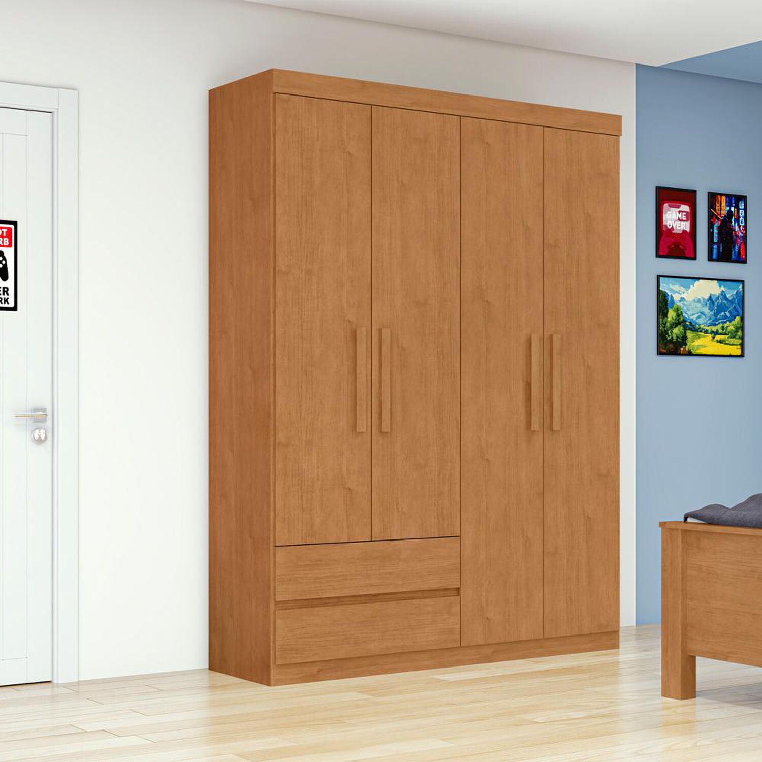 Cl&oacute;set Di Poretti Design Closet Zeus / 4 Puertas / 2 Cajones image number 5.0