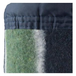 Frazada Andes Listada 2 Plaza Azul Verde