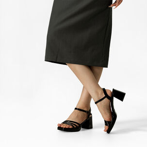 Sandaliataco Grueso Simil Charol Mujer Weide You531