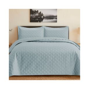 Quilt Andes Liso Celeste 2 Pl