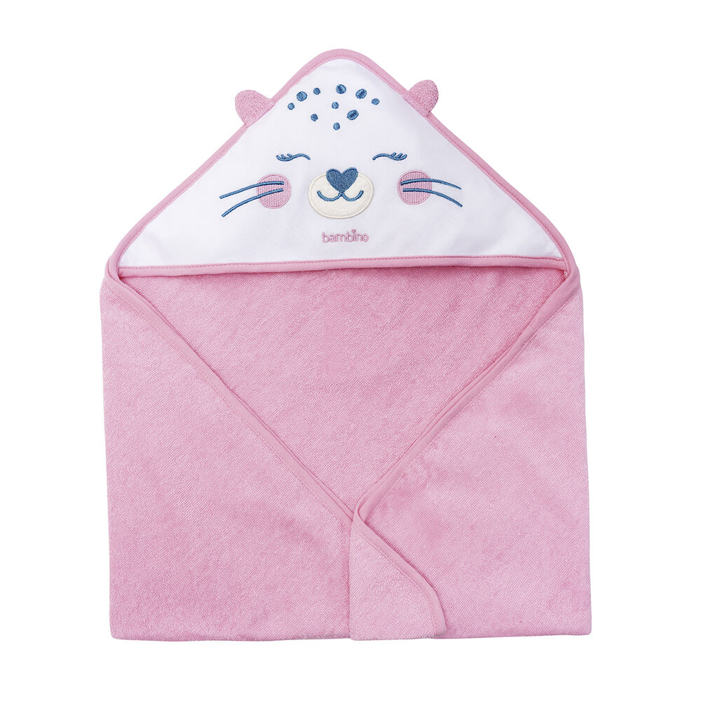 Toalla Con Capucha Fucsia Chita Niña image number 1.0
