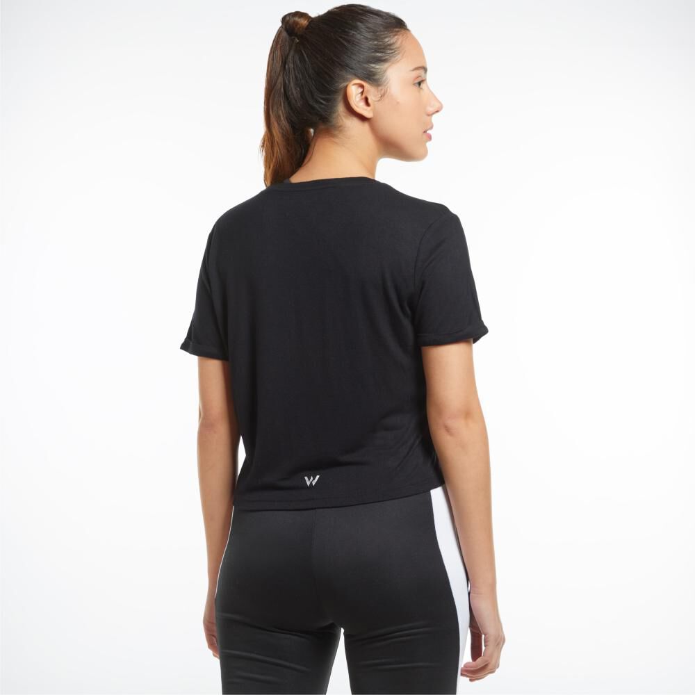 Polera Deportiva Crop Manga Corta Mujer Wetland image number 3.0