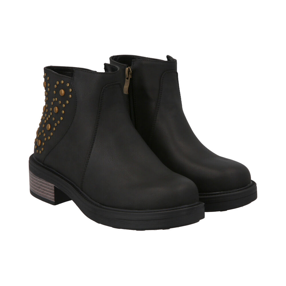 Botin Mujer Negro Olimpya Police image number 3.0