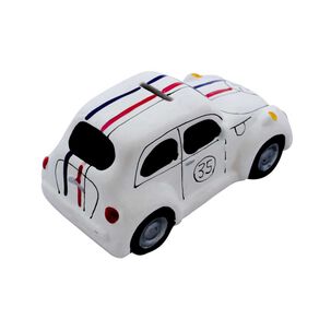 Alcancia Decorativa De Cer&aacute;mica Dise&ntilde;o Auto Escarabajo
