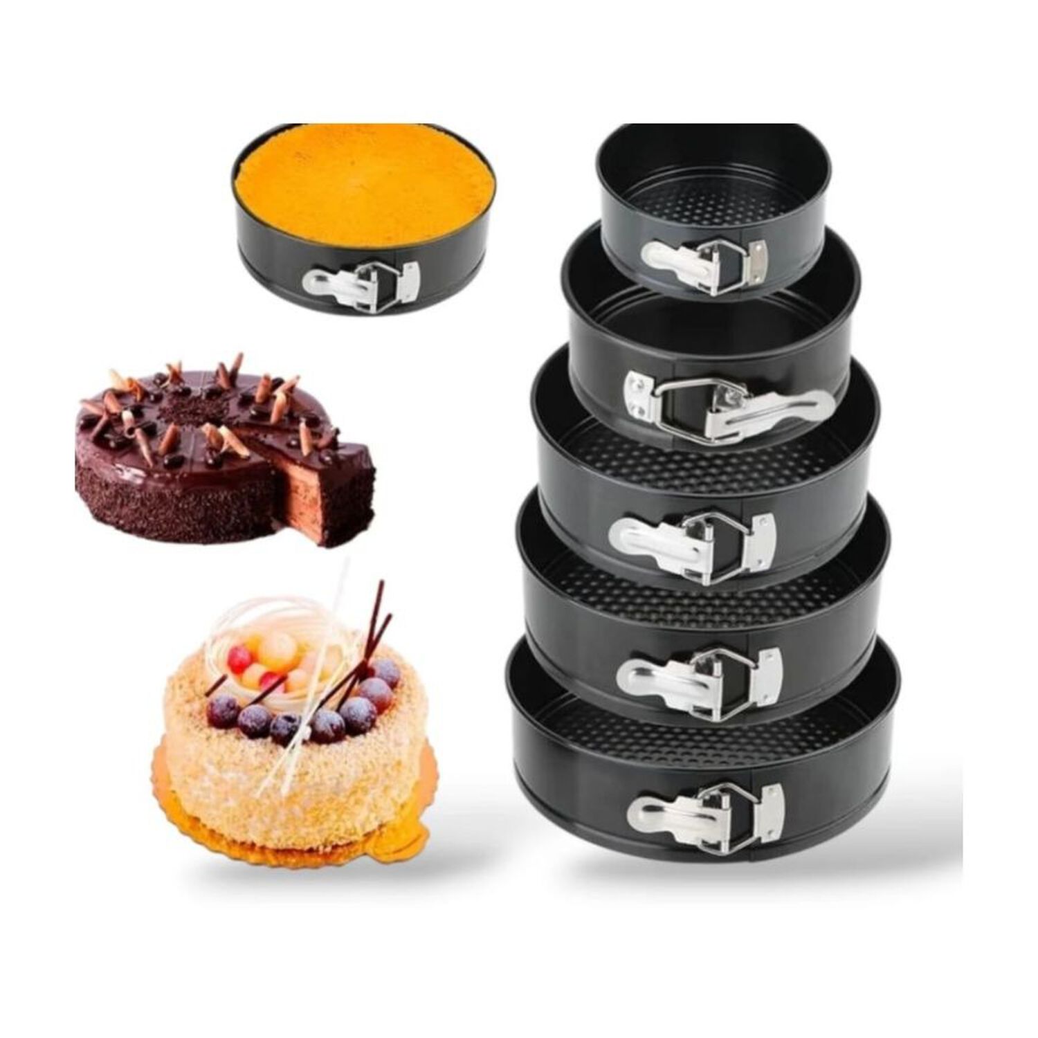 Set 6 Moldes Desmontables Reposter&iacute;a Tortas image number 2.0