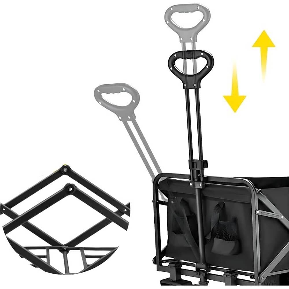 Carrito Plegable Compras Camping Multifuncional Resistente image number 3.0