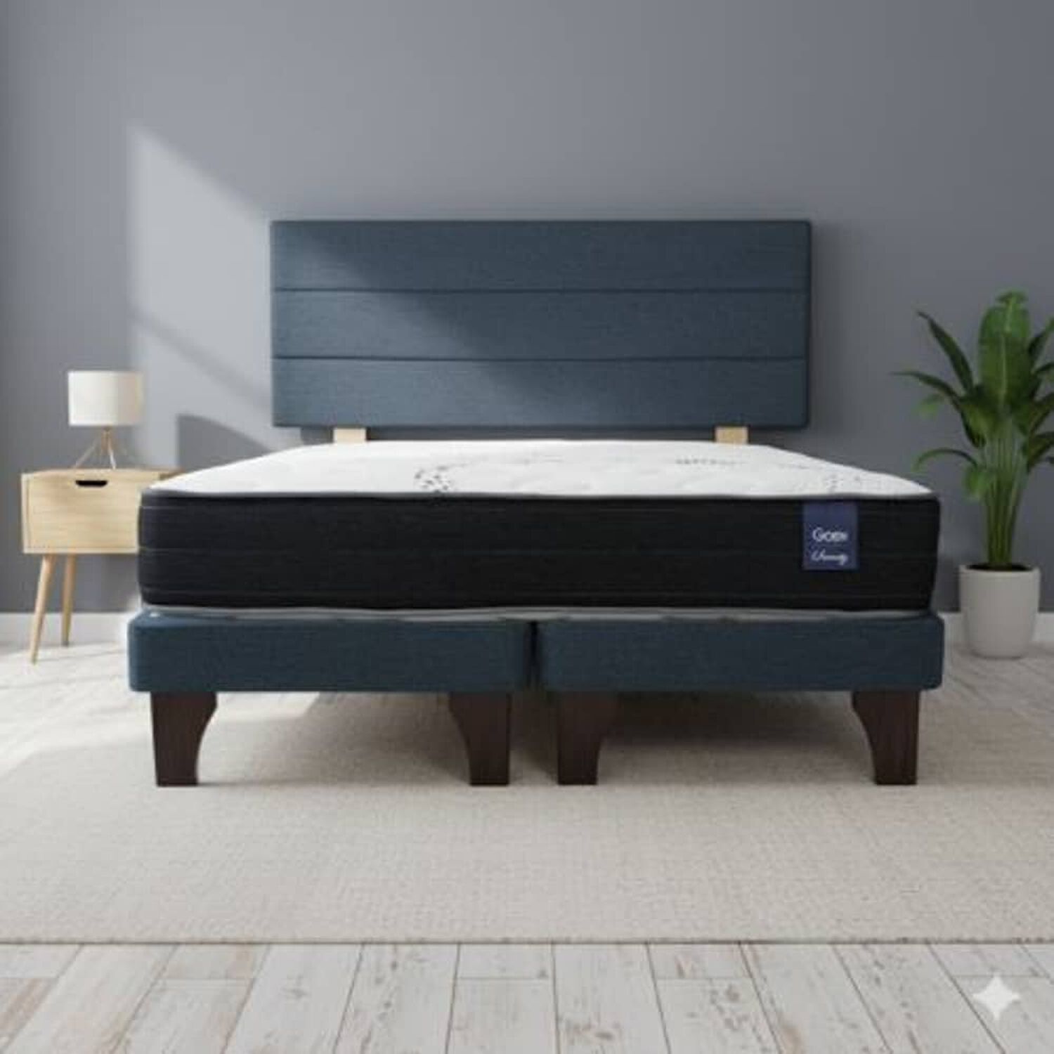 Cama Europea 2 Plazas 190 Respaldo Atacama image number 0.0