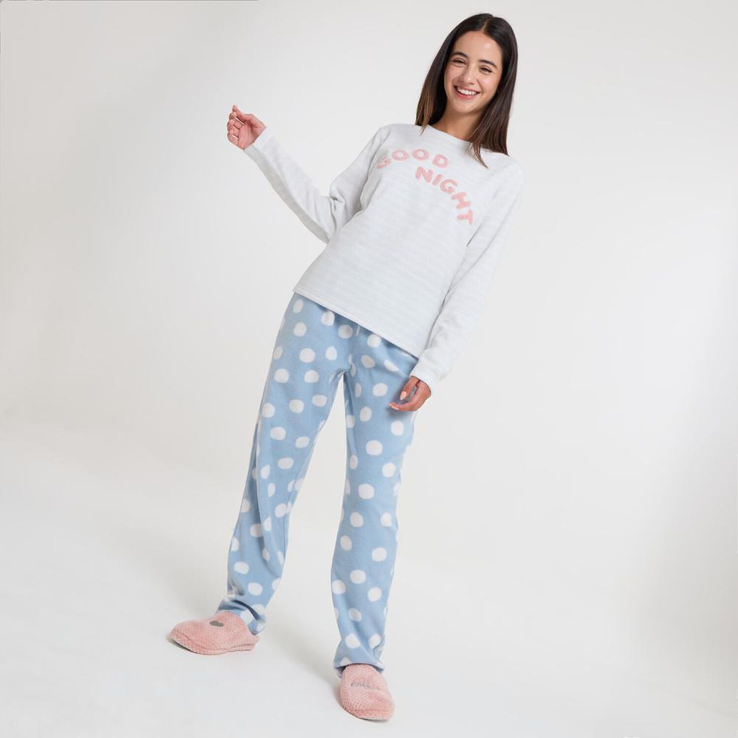 Polera De Pijama Manga Larga Mujer Freedom image number 1.0