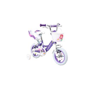Bicicleta Totem Infantil Aro 12 Miss Lilly Color Morado