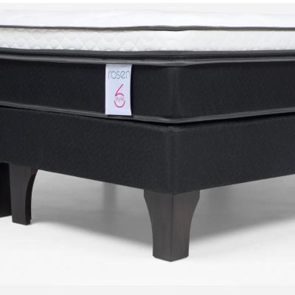 Cama Europea Rosen New Style 6 / 2 Plazas / Base Dividida + Respaldo image number 11.0