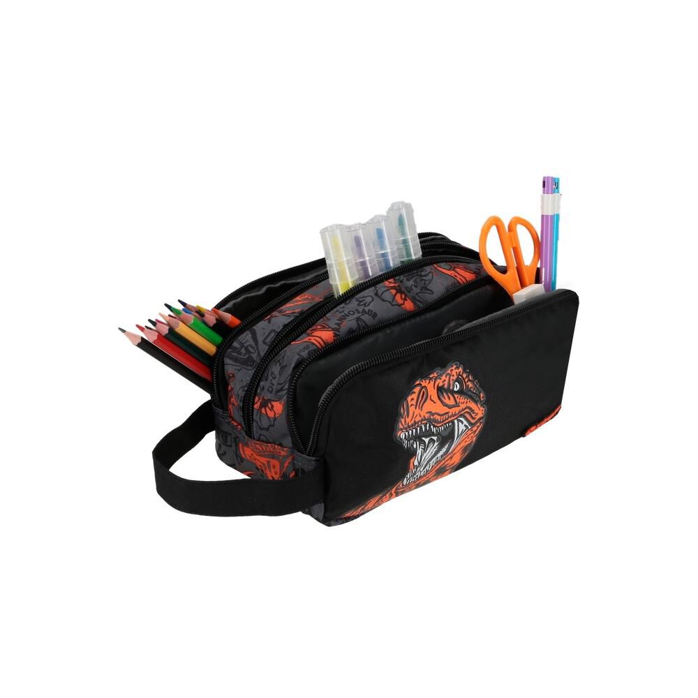 Estuche Xtrem University+ 6xt Dino Naranjo image number 3.0
