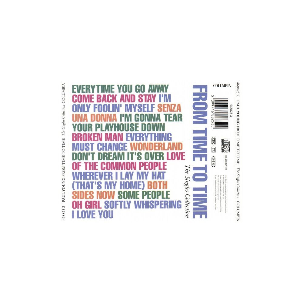 Paul Young - From Time To Time: Singles Collection | Cd image number 1.0