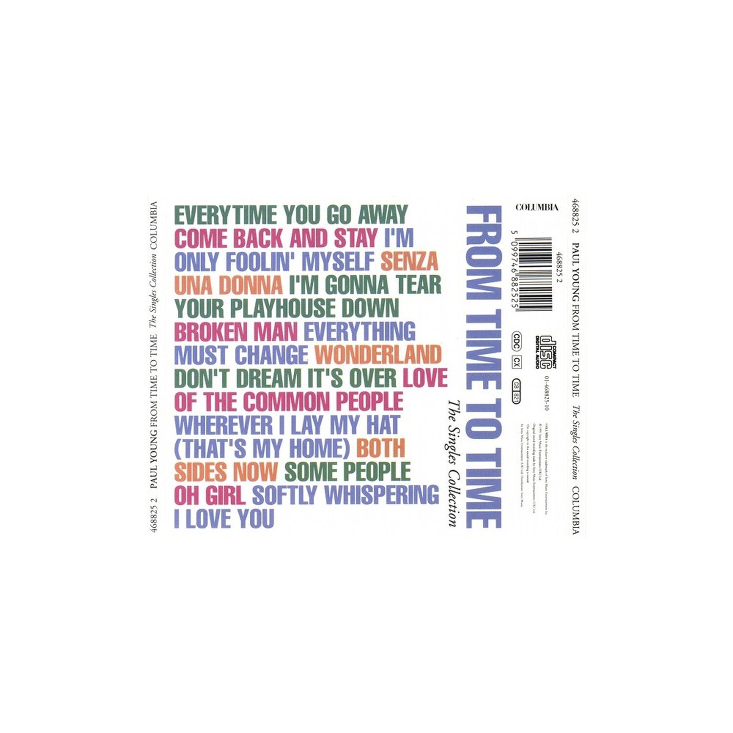 Paul Young - From Time To Time: Singles Collection | Cd image number 1.0