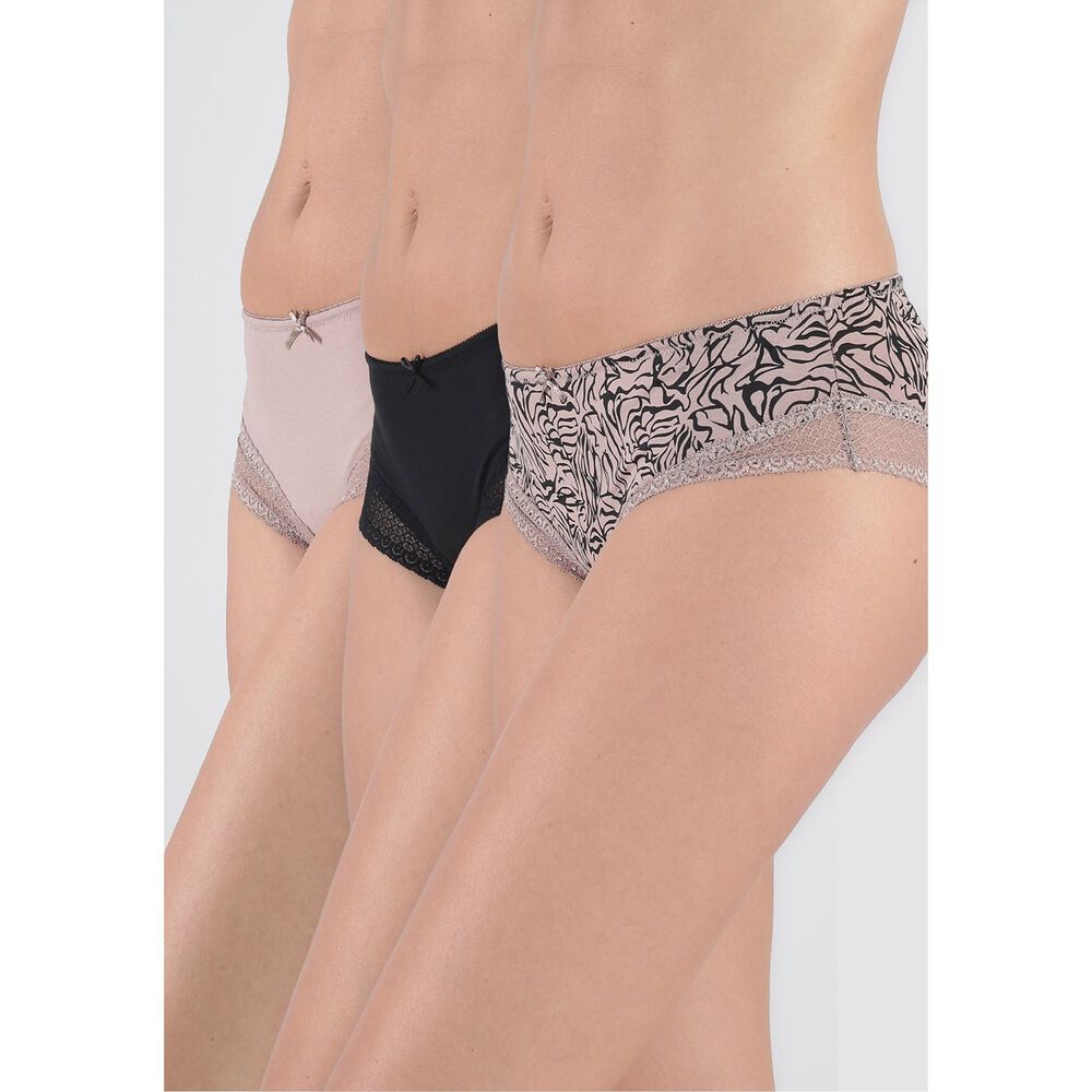 Pack 3x Pantaleta Algod&oacute;n P314.0024-caf4 Kayser image number 0.0