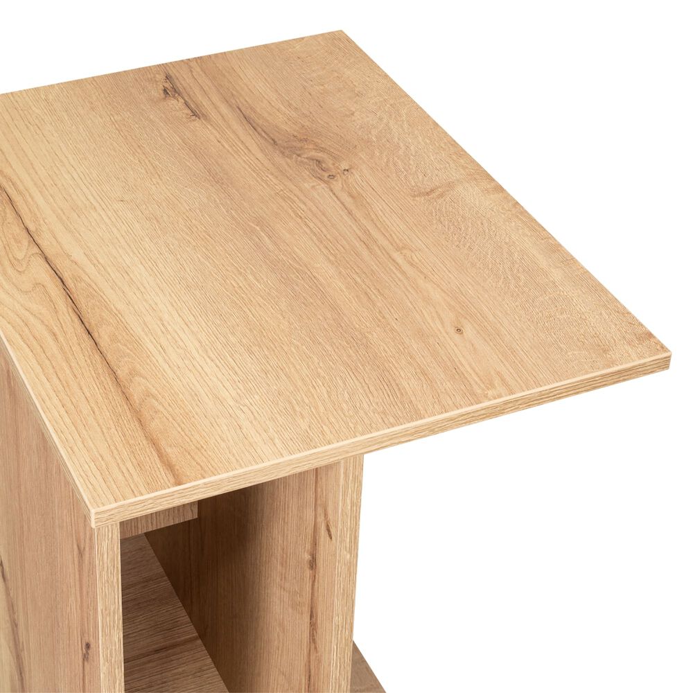 Escritorio Movil Con Ruedas 73x50,2x40,2 Cm Caf&eacute; Claro image number 3.0