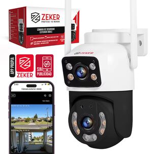 Camara De Seguridad 5g Zeker Doble 4mp Exterior Impermeable
