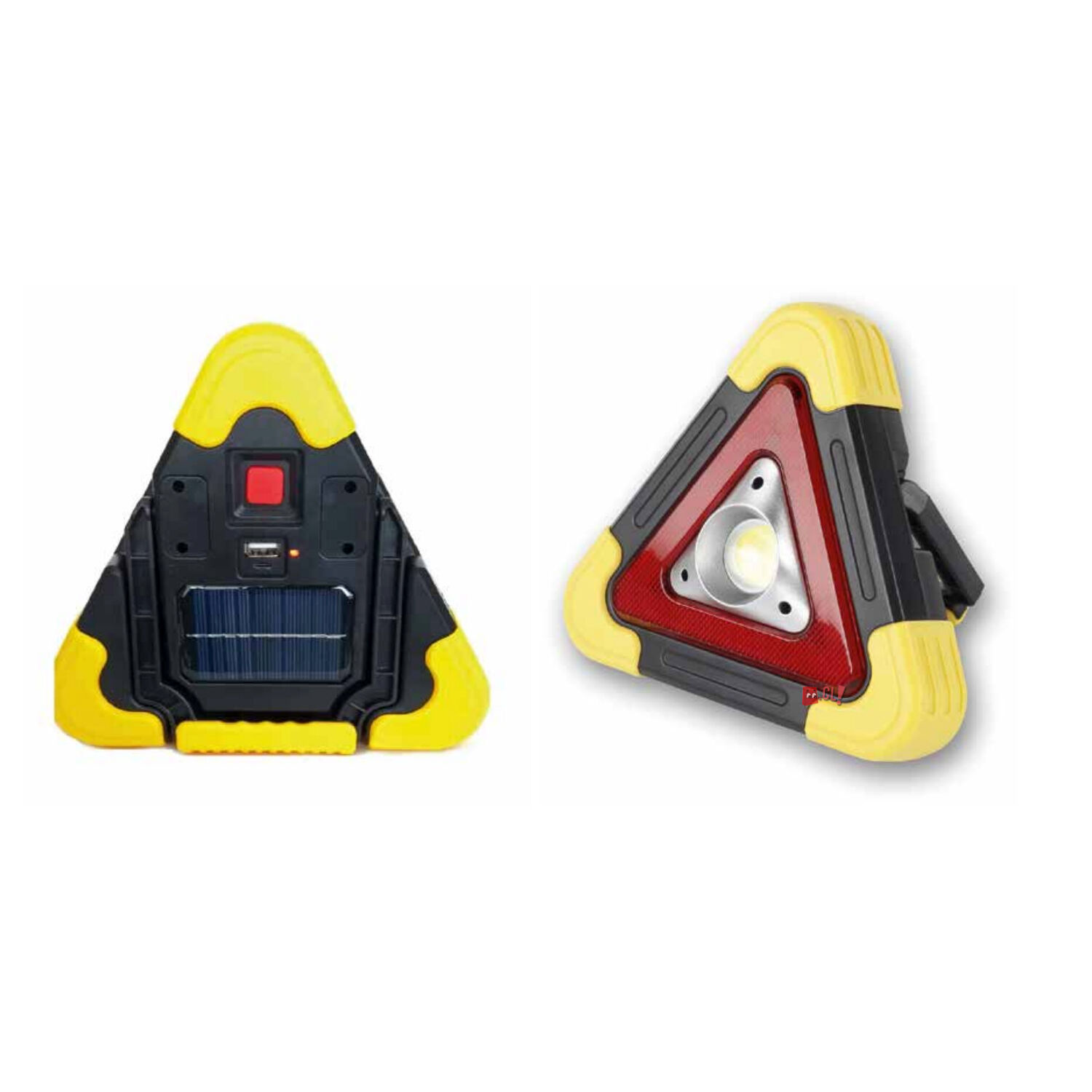 Triangulo Autos Con Luz De Alerta Y Trabajo Recargable - Ps image number 1.0