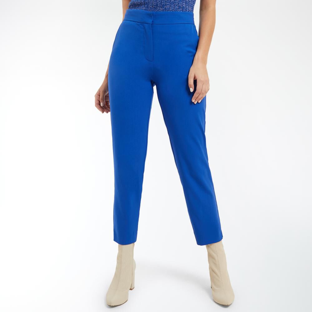 Pantal&oacute;n De Vestir B&aacute;sico Tiro Alto Recto Mujer Kimera image number 0.0