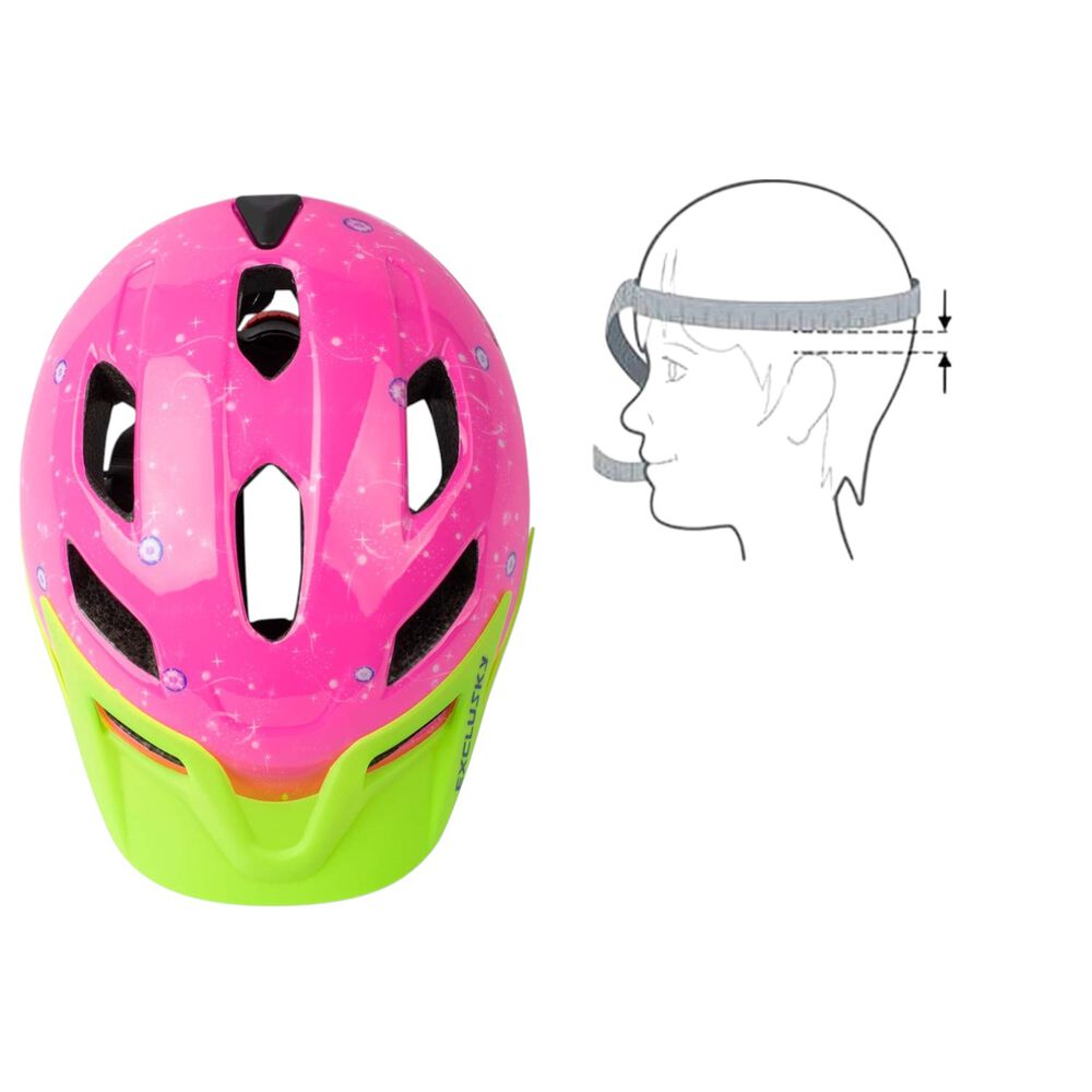 Casco Bicicleta Infantil Exclusky Rosado image number 3.0