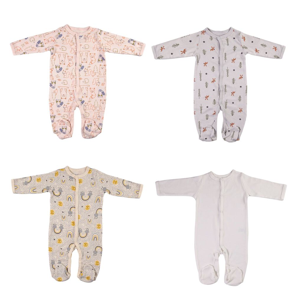Pack De 4 Pijamas Bebés 0-3m image number 1.0