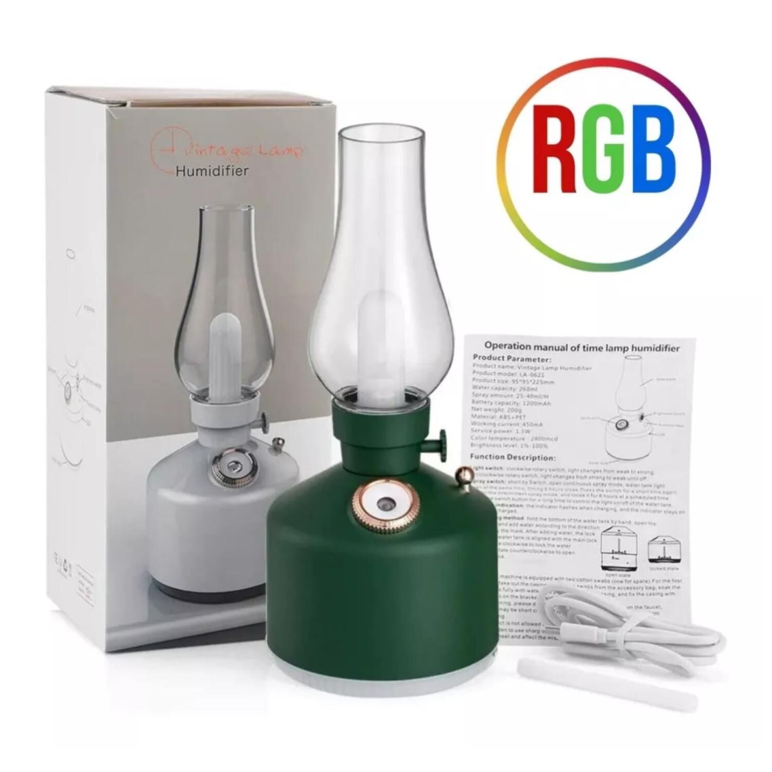 Humidificador Difusor De Aromas De Escritorio Recargable image number 2.0