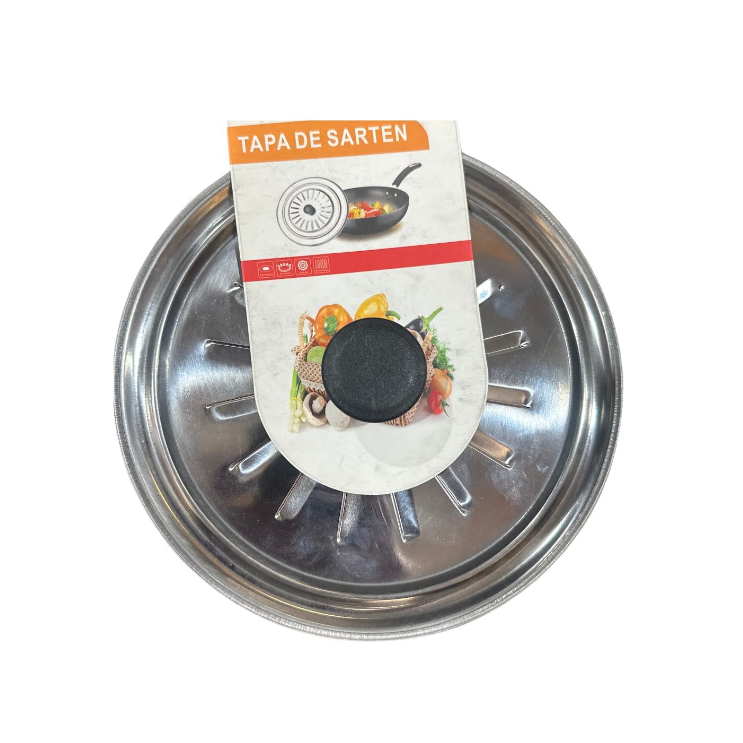 Tapa De Olla 18cm Alta Calidad Resistente Acero Cocina image number 1.0