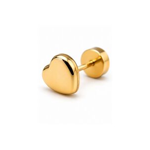 Aros Abridores Coraz&oacute;n 5x5mm Oro 14k Beb&eacute; Ni&ntilde;a Hipoalerg&eacute;nic Dorado