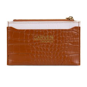 Billetera Tarjetero Mujer Con Monedero Zoe Caf&eacute; Carven