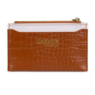 Billetera Tarjetero Mujer Con Monedero Zoe Caf&eacute; Carven