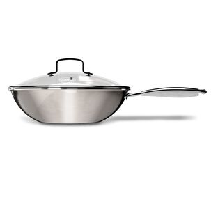 Wok Wens Honeycomb 28cm Acero Inoxidable Tapa De Vidrio