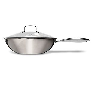 Wok Wens Honeycomb 28cm Acero Inoxidable Tapa De Vidrio