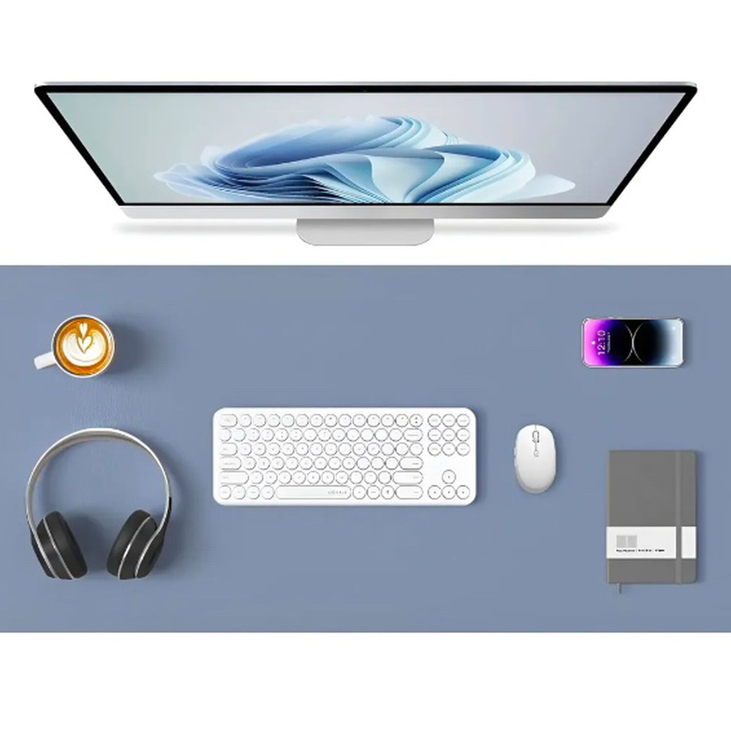 Alfombrilla Mousepad Reversible Celeste image number 0.0