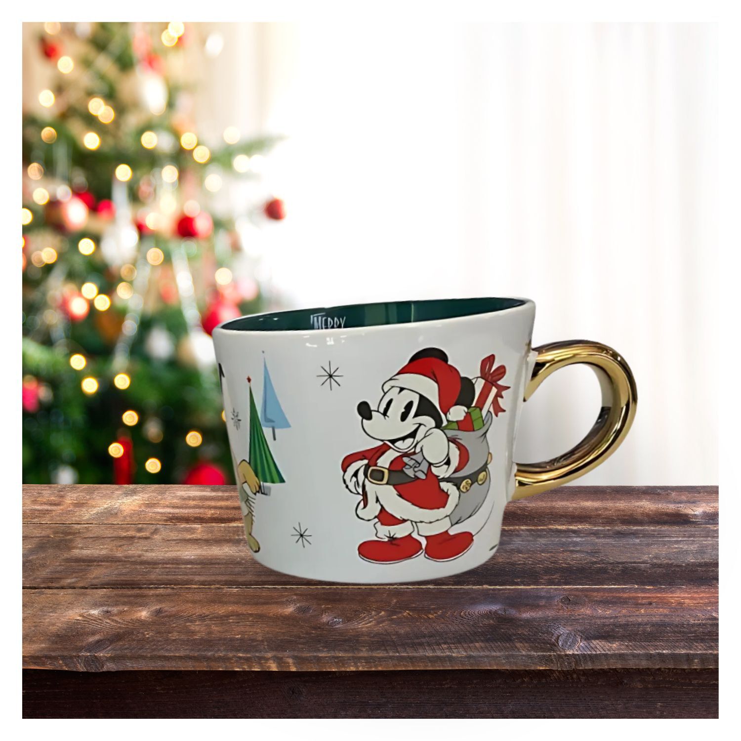 Tazon Dise&ntilde;o Navide&ntilde;o Raton Dibujo Animado De 413ml Ceramica image number 2.0