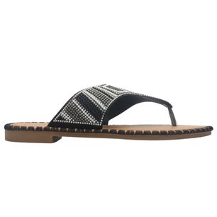 Sandalia Mujer Casual Negro Chalada Buckel-6