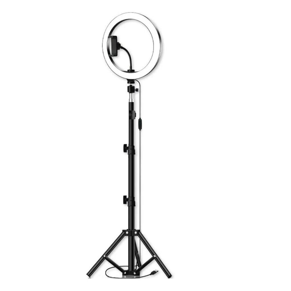 Aro Anillo De Luz 26cm + Tripode De 200cm Led Regulables Pro image number 0.0