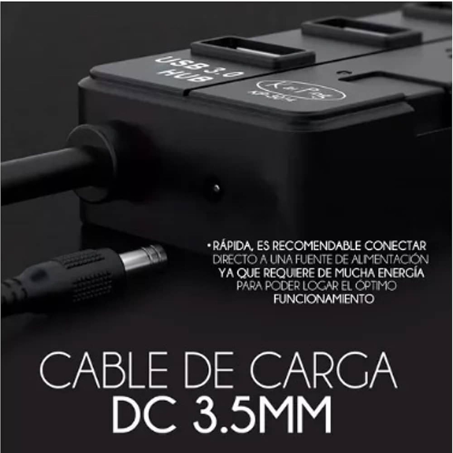 Hub Usb 3.0 7 Puertos De Alta Velocidad Con Indicador Led image number 1.0
