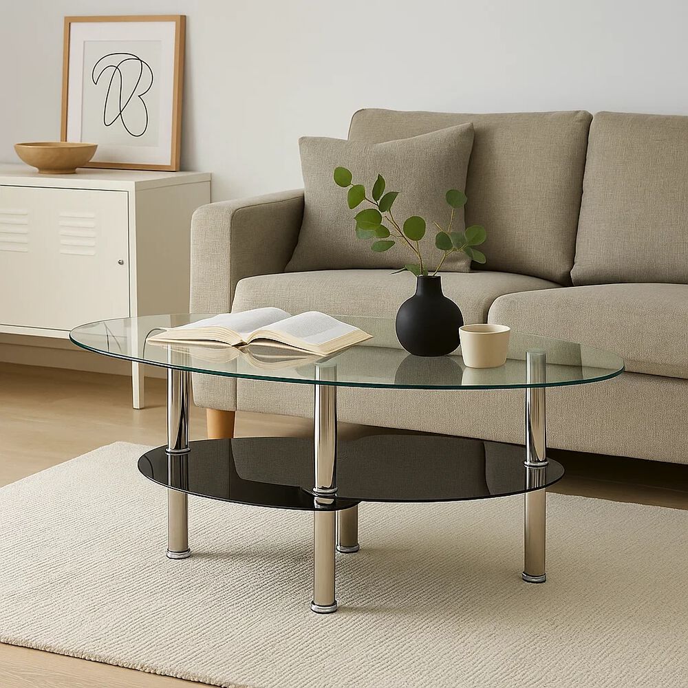 Mesa De Centro Vidrio 2 Caras image number 2.0