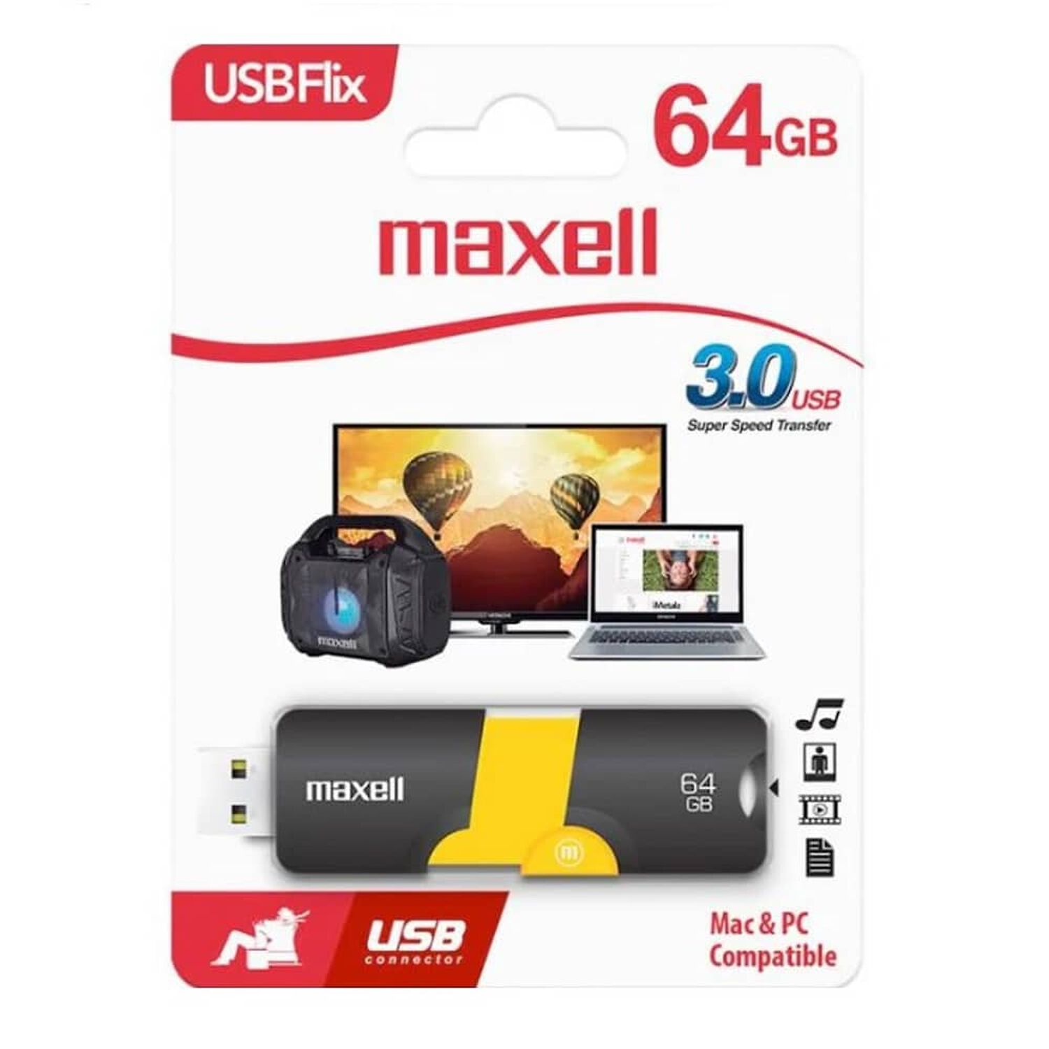 Pendrive Maxell Modelo Flix 64 Gb Usb 3.0 image number 0.0