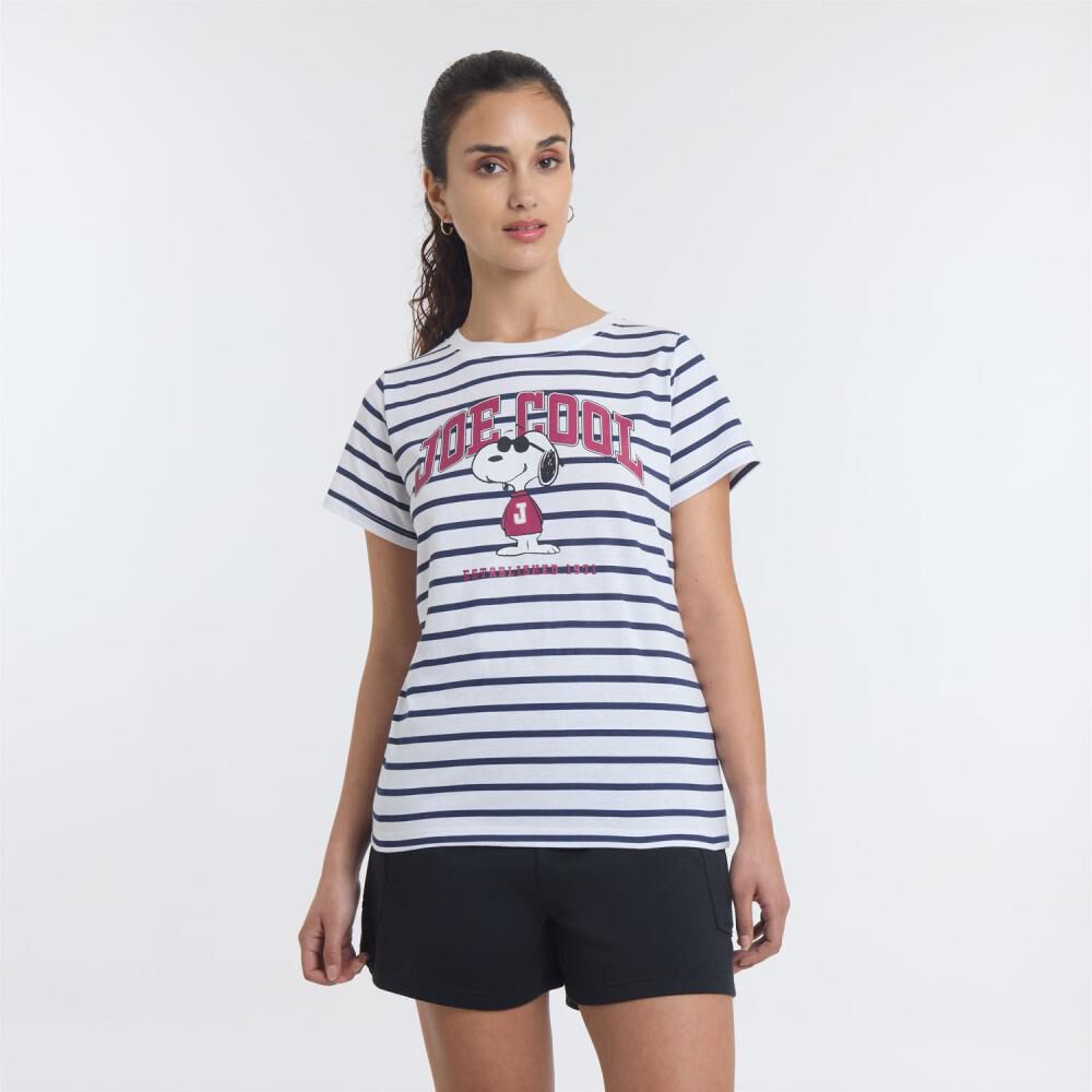 Polera Snoopy Manga Corta Cuello Redondo Mujer Freedom image number 0.0