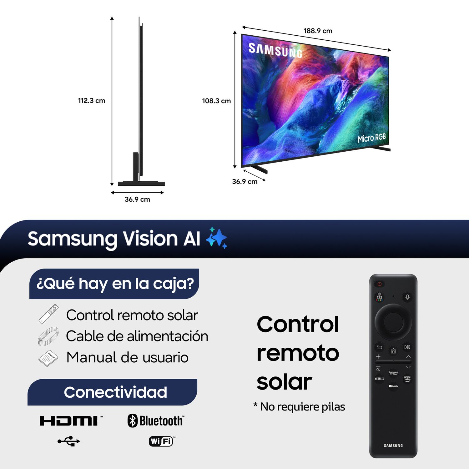 85 Micro Rgb R85h 4k Samsung Vision Ai Smart Tv 2026 image number 1.0